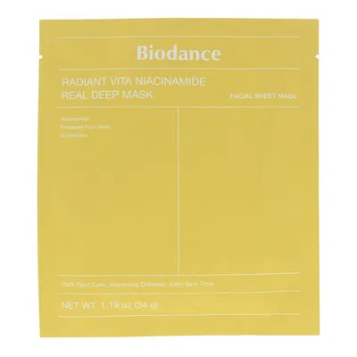 Biodance Ladies Radiant Vita Niacinamide Real Deep Mask Sheet Skin Care 8809937361459