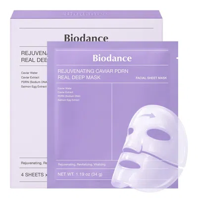 Biodance Rejuvenating Caviar Pdrn Real Deep Mask 1.19oz(34g) X 4ea