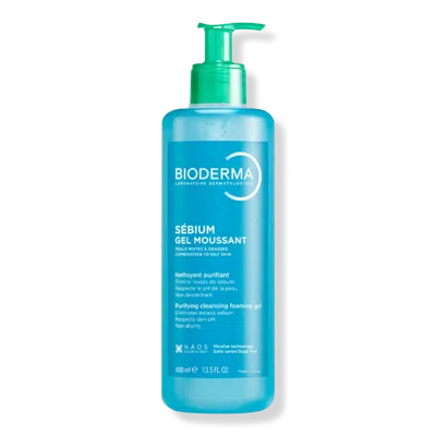 Bioderma Sebium Foaming Gel Purifying Face Cleanser For Combination To Oily Skin In Transparent