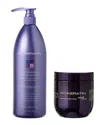 Biokeratin Unisex 33.8oz & 16.9oz Color Enhancing Purple Shampoo & Purple Conditioner