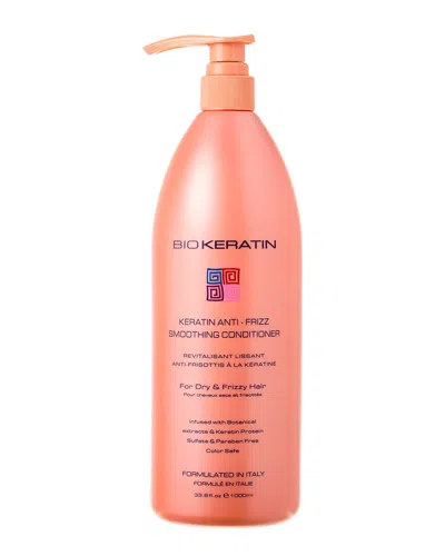 Biokeratin Unisex 33.8oz Anti Frizz Smoothing Conditioner In Transparent