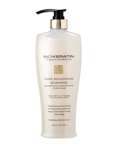 Biokeratin Unisex 33.8oz Bk Luxury Curl Enhancing Shampoo In Transparent