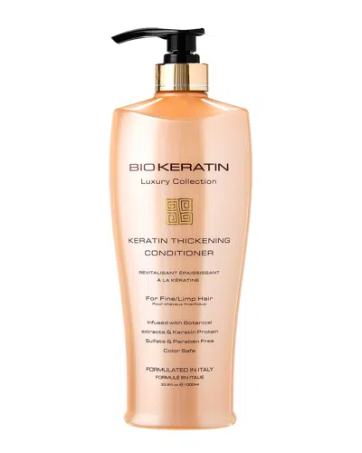 Biokeratin Unisex 33.8oz Bk Luxury Keratin Thickening Conditioner In Transparent