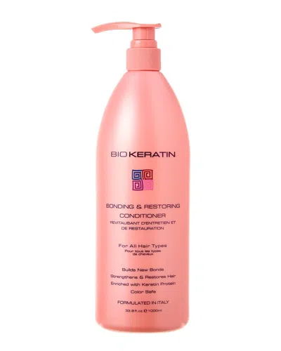 Biokeratin Unisex 33.8oz Bonding & Restoring Conditioner In White