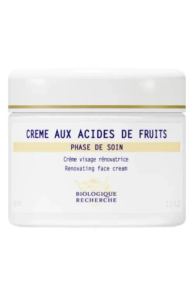 Biologique Recherche Crème Aux Acides De Fruits Renovating Face Cream In Transparent