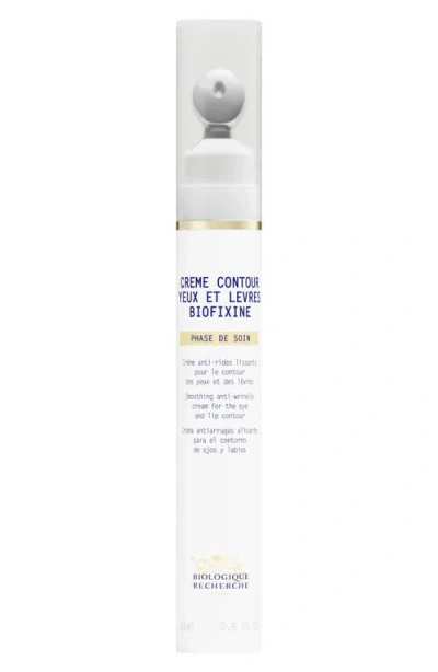 Biologique Recherche Crème Contour Yeux Et Lèvres Biofixine Eye And Lip Cream In Transparent