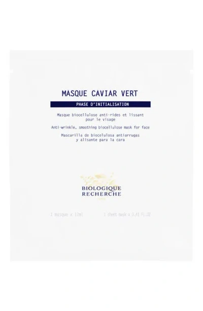 Biologique Recherche Masque Caviar Vert Smoothing Sheet Mask In Transparent