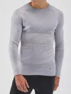 Bioma Long Sleeve Crew Neck Base Layer No Seams In Gray