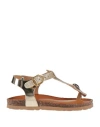 Bionatura® Bionatura Toddler Girl Sandals Gold Size 9c Leather In Gold