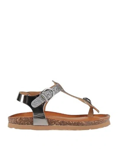 Bionatura® Babies' Bionatura Toddler Girl Sandals Silver Size 9.5c Leather