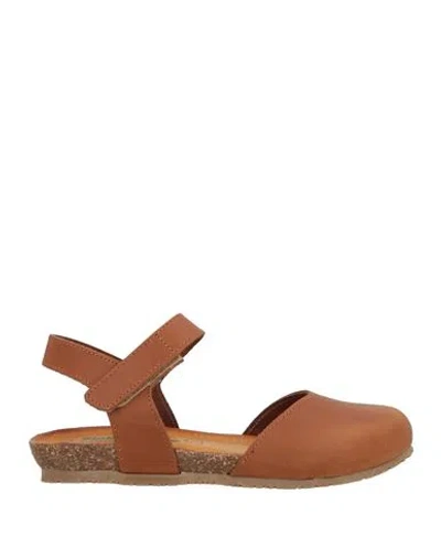Bionatura® Bionatura Woman Ballet Flats Tan Size 9 Soft Leather