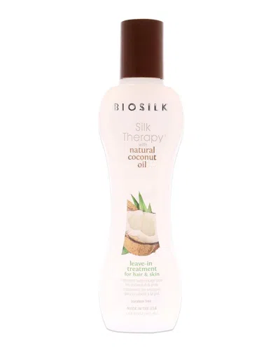 Biosilk 5.64oz Silk Therapy With Organic Coconut Oil Leave-in Treatment In Pink