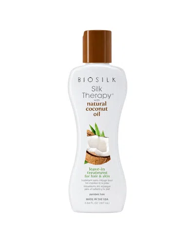 Biosilk 5.6oz Silk Therapy With Organic Coconut Oil Leave-in Treatment In Transparent