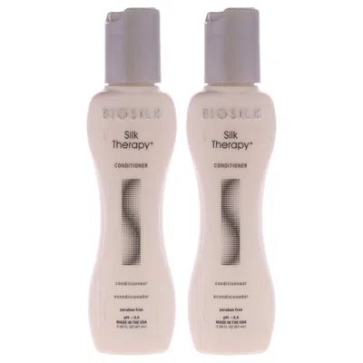 Biosilk Silk Therapy Conditioner By  For Unisex - 2.26 oz Conditioner - Pack Of 2 In Multi