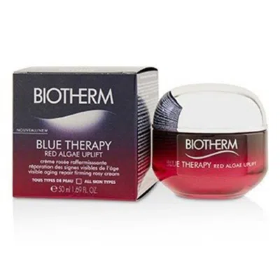 Biotherm Blue Therapy Red Algae Uplift Visible Aging Repair Firming Rosy Cream - All Skin Types In Red   / Blue / Cream