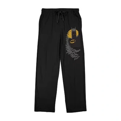 Bioworld Batman Mens Fleece 1 Pair Pajama Pants In Black