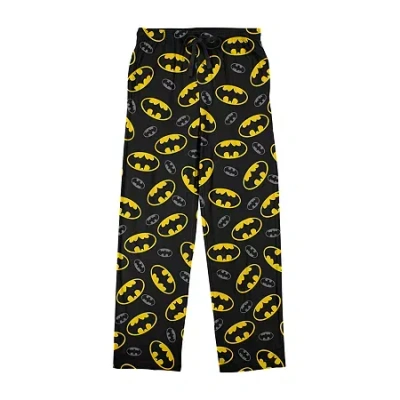 Bioworld Batman Mens Fleece 1 Pair Pajama Pants In Black
