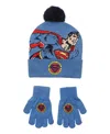 Bioworld Big Boys Superman 2-piece Hat And Gloves Set In Blue