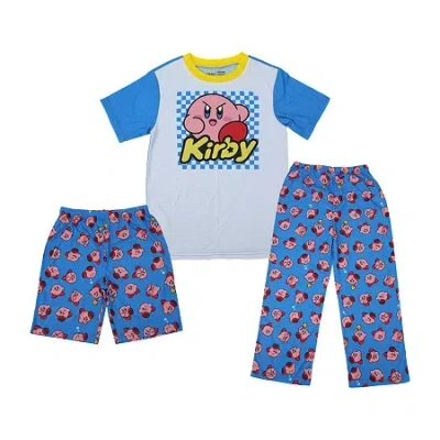 Bioworld Big Kid Boys Kirby 3-pc. Pajama Pants In Blue