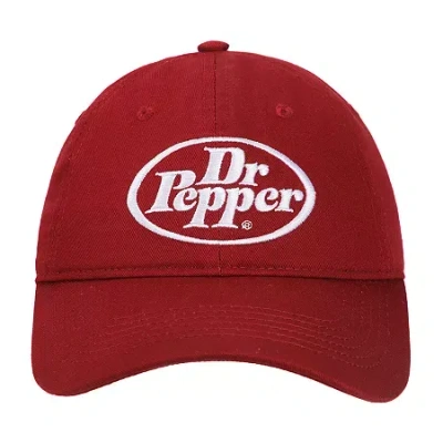 Bioworld Dr. Pepper Mens Baseball Cap In Burgundy