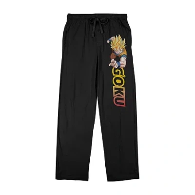 Bioworld Dragon Ball Z Mens Fleece 1 Pair Pajama Pants In Black