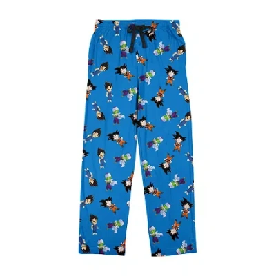 Bioworld Dragon Ball Z Mens Fleece 1 Pair Pajama Pants In Blue