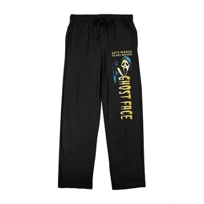 Bioworld Ghostface Mens Fleece 1 Pair Pajama Pants In Black