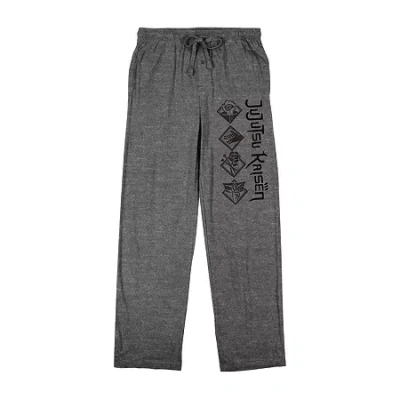 Bioworld Jujutsu Kaisen Mens Fleece Pajama Pants In Gray