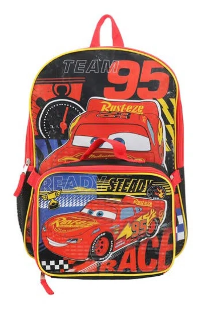 Bioworld Kids' Cars Backpack With Lunch Bag In Red