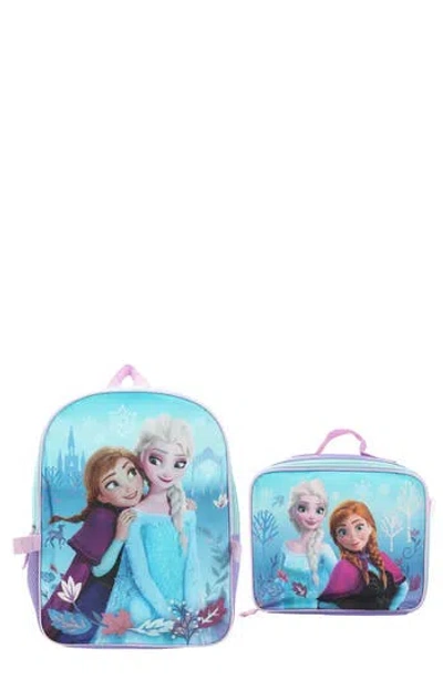 Bioworld Kids' Frozen Backpack With Lunch Bag In Blue