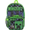 Bioworld Kids' Minecraft Backpack With Lunch Bag In Black
