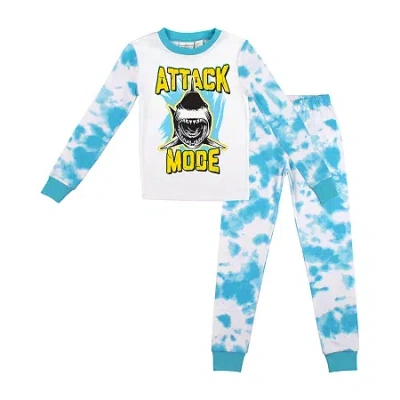 Bioworld Little & Big Kid Boys Crew Neck Long Sleeve 2-pc. Pajama Pants In Blue