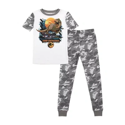 Bioworld Little & Big Kid Boys Jurassic World 2-pc. Pajama Pants In Gray
