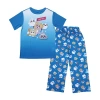 Bioworld Little & Big Kid Boys Lankybox Crew Neck Short Sleeve 2-pc. Pajama Pants In Blue