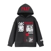 Bioworld Little & Big Kid Boys Long Sleeve Five Nights At Freddys Fleece Hoodie In Animal Print