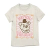 Bioworld Little & Big Kid Girls Crew Neck Short Sleeve Freddy Graphic T-shirt In Neutral