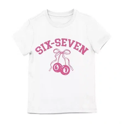 Bioworld Little & Big Kid Girls Crew Neck Short Sleeve Regular Fit Graphic T-shirt In White