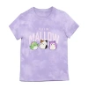 Bioworld Little Girls Crew Neck Short Sleeve Regular Fit Squishmallows Graphic T-shirt In Purple