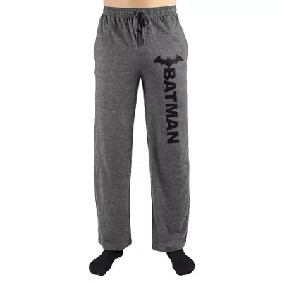 Bioworld Mens Batman Fleece Pajama Pants In Gray