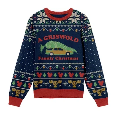 Bioworld Mens Crew Neck Long Sleeve Pullover Sweater In Multi