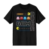 Bioworld Mens Crew Neck Short Sleeve Regular Fit Pacman Graphic T-shirt In Black