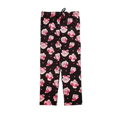 Bioworld Mens Kirby Fleece Pajama Pants In Black