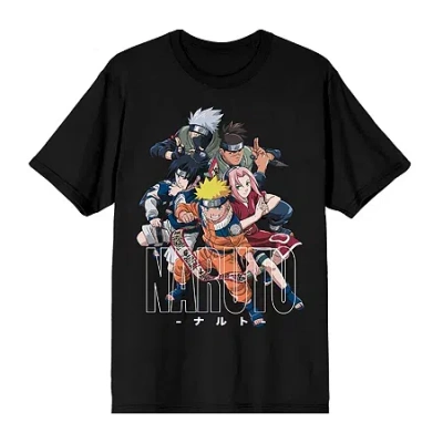 Bioworld Mens Short Sleeve Naruto Graphic T-shirt In Black
