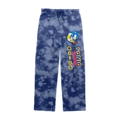 Bioworld Mens Sonic The Hedgehog Fleece 1 Pair Pajama Pants In Blue