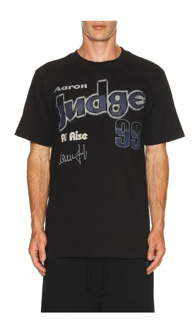 Bioworld Mlbpa Aaron Judge Vintage Helmet Tee In Black