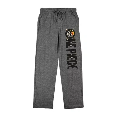 Bioworld One Piece (manga) Mens Fleece Pajama Pants In Gray