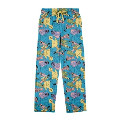 Bioworld Sesame Street Mens Fleece 1 Pair Pajama Pants In Blue