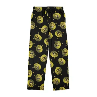 Bioworld Shrek Face Mens 1 Pair Pajama Pants In Black