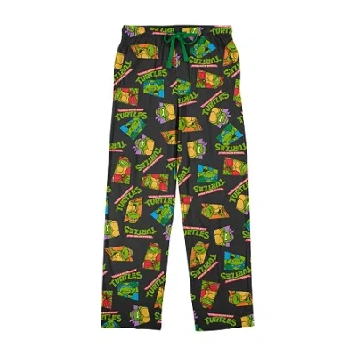 Bioworld Teenage Mutant Ninja Turtles Mens Fleece 1 Pair Pajama Pants In Green
