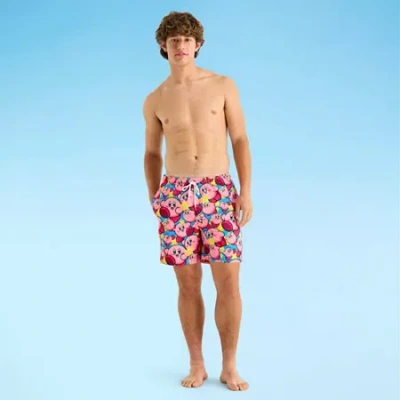 Bioworld Trunks Mens Swim Trunks In Pink